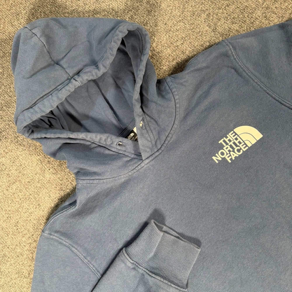 The North Face Mens Circular Design Hoodie Blue Pullover NF0A7R9H Small #4413
